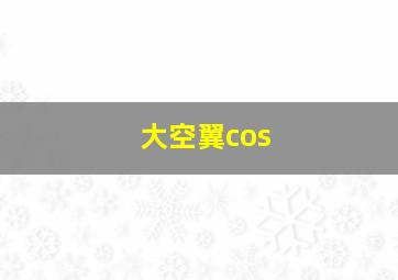 大空翼cos