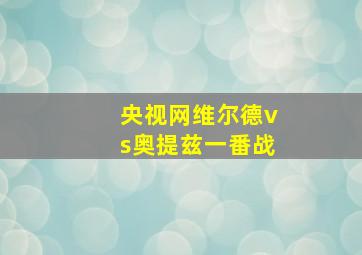 央视网维尔德vs奥提兹一番战