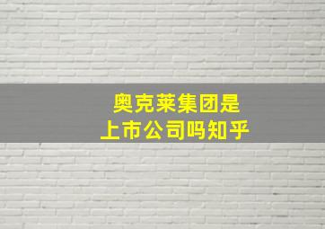 奥克莱集团是上市公司吗知乎