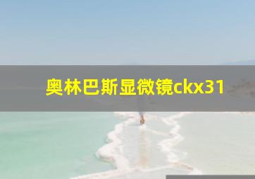 奥林巴斯显微镜ckx31