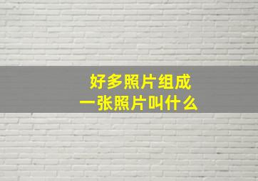 好多照片组成一张照片叫什么