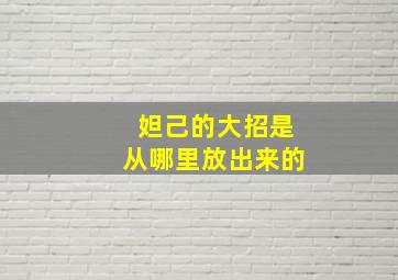 妲己的大招是从哪里放出来的