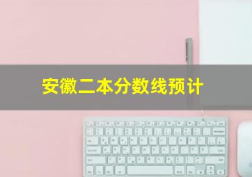 安徽二本分数线预计