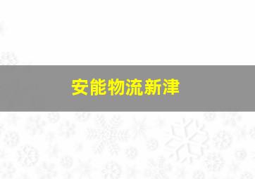 安能物流新津