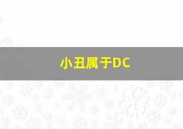 小丑属于DC