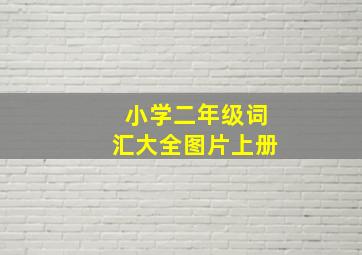 小学二年级词汇大全图片上册