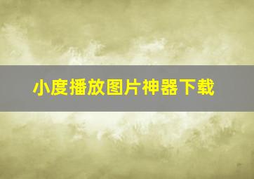 小度播放图片神器下载