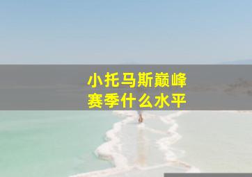 小托马斯巅峰赛季什么水平