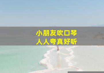 小朋友吹口琴人人夸真好听