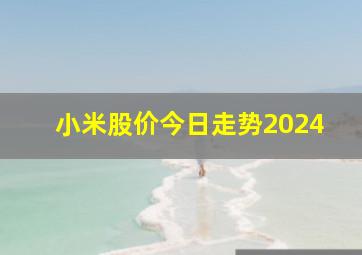 小米股价今日走势2024