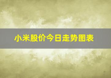 小米股价今日走势图表