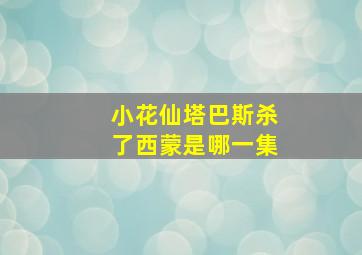 小花仙塔巴斯杀了西蒙是哪一集