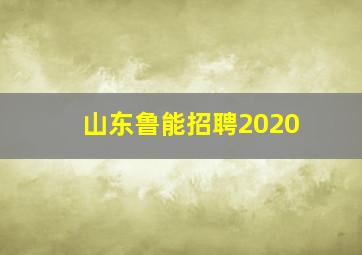 山东鲁能招聘2020