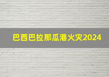 巴西巴拉那瓜港火灾2024