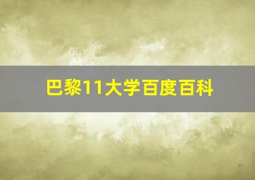 巴黎11大学百度百科