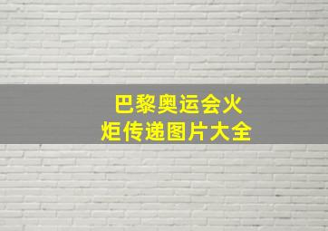 巴黎奥运会火炬传递图片大全