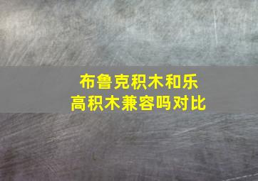 布鲁克积木和乐高积木兼容吗对比