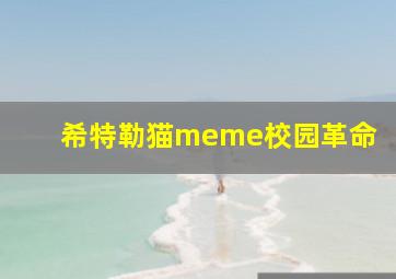 希特勒猫meme校园革命