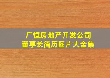 广恒房地产开发公司董事长简历图片大全集