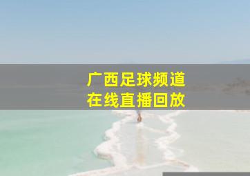 广西足球频道在线直播回放