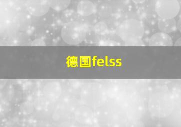 德国felss