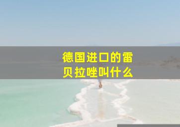 德国进口的雷贝拉唑叫什么