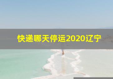 快递哪天停运2020辽宁