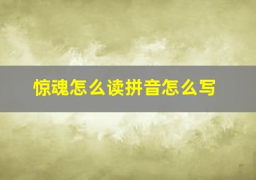 惊魂怎么读拼音怎么写