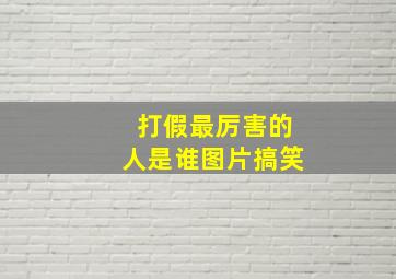 打假最厉害的人是谁图片搞笑