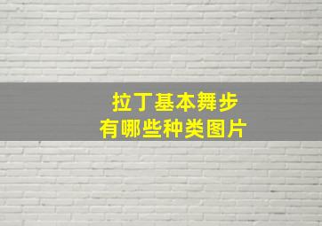 拉丁基本舞步有哪些种类图片