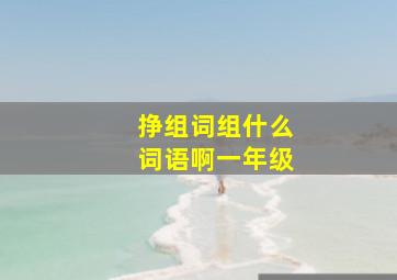 挣组词组什么词语啊一年级