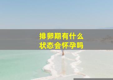 排卵期有什么状态会怀孕吗