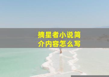 摘星者小说简介内容怎么写