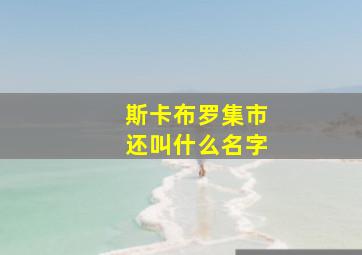 斯卡布罗集市还叫什么名字