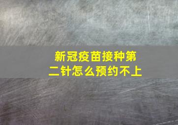 新冠疫苗接种第二针怎么预约不上