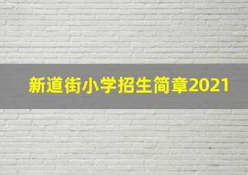 新道街小学招生简章2021