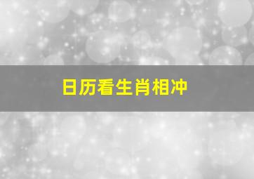 日历看生肖相冲