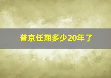 普京任期多少20年了