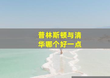 普林斯顿与清华哪个好一点