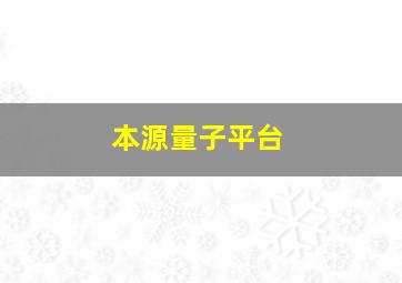 本源量子平台