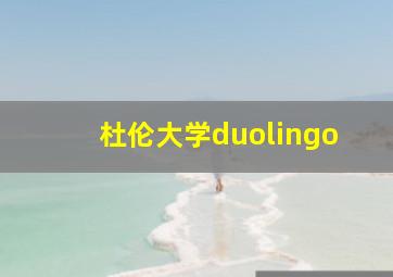 杜伦大学duolingo