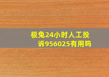 极兔24小时人工投诉956025有用吗