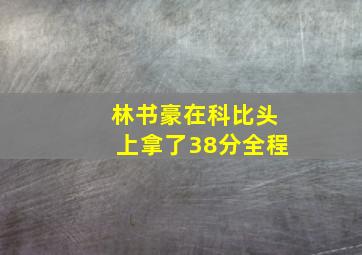 林书豪在科比头上拿了38分全程