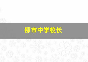 柳市中学校长