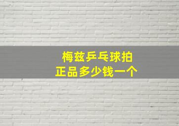 梅兹乒乓球拍正品多少钱一个