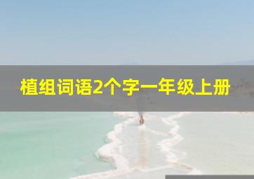 植组词语2个字一年级上册