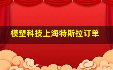 模塑科技上海特斯拉订单