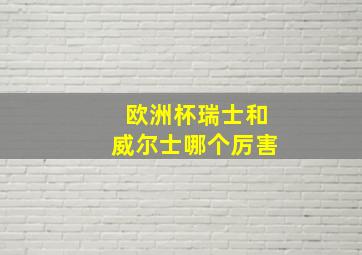 欧洲杯瑞士和威尔士哪个厉害