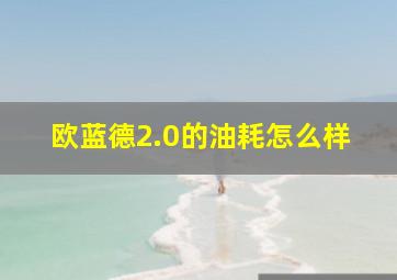 欧蓝德2.0的油耗怎么样