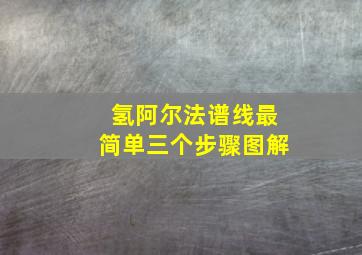 氢阿尔法谱线最简单三个步骤图解